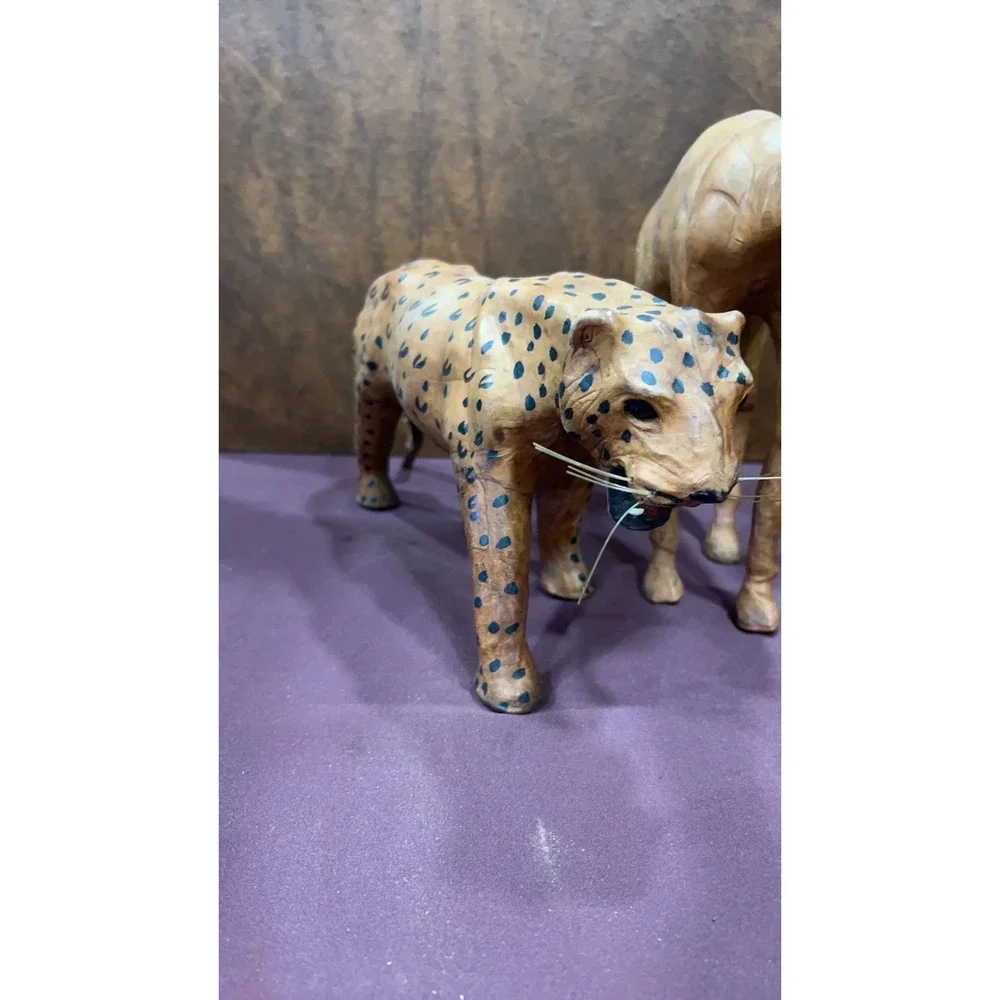 Home Decor Wood And Mixed Material Safari Animal Set of 4 Animals